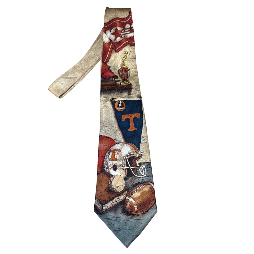 Eagles Wings Tennessee Volunteers NCAA Silk Tie Sports Collage Alumni Novelty